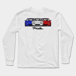 MX5 Miata NA Trio Long Sleeve T-Shirt